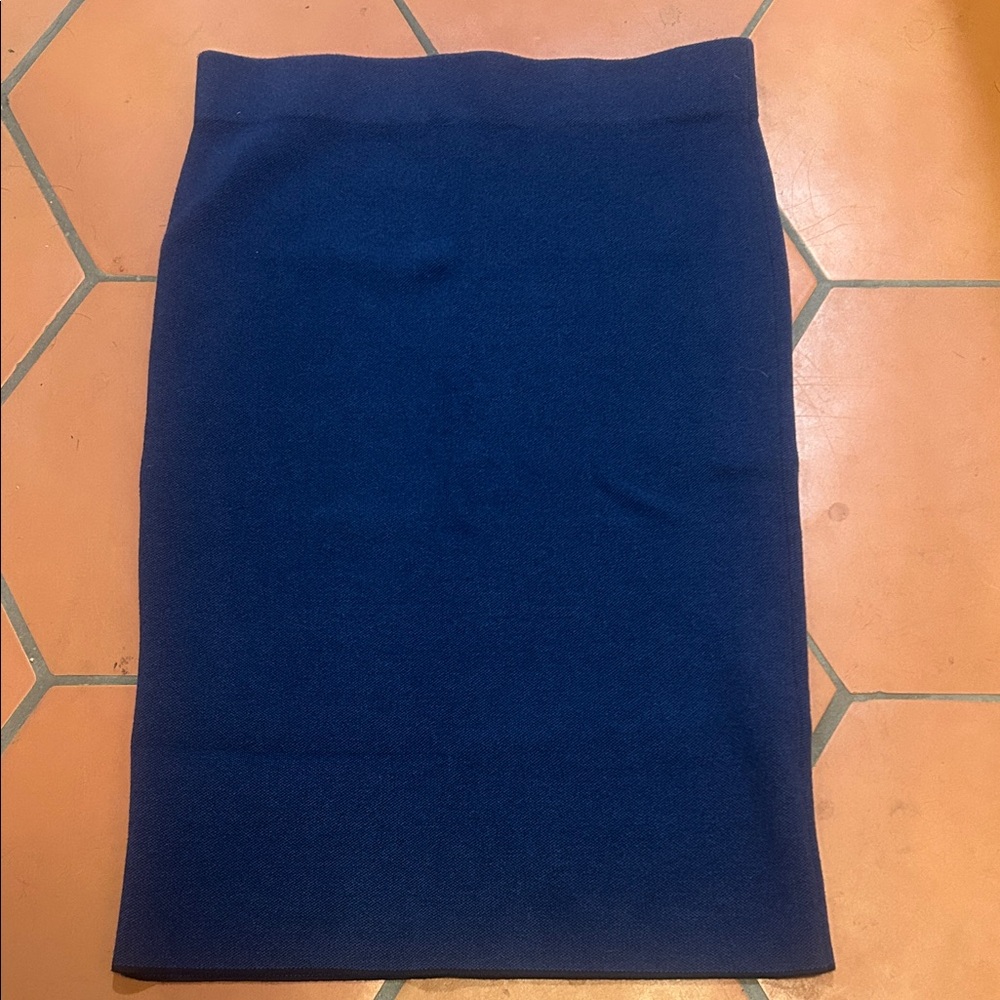 Ann Taylor Factory Elegant Sapphire Blue Knit Pencil Skirt